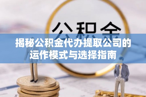 理塘揭秘公积金代办提取公司的运作模式与选择指南