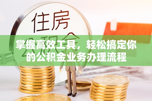 理塘掌握高效工具，轻松搞定你的公积金业务办理流程